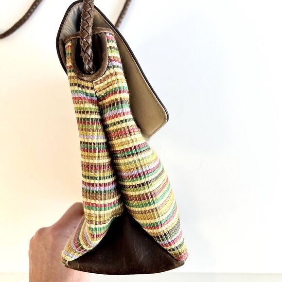 Relic Crossbody Bag Multicolor Striped Braided Strap - Picture 8 of 12